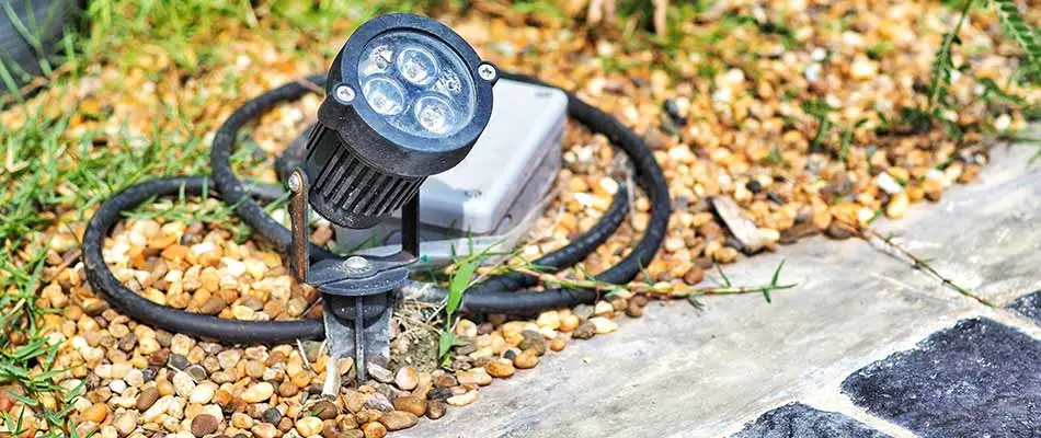 Outdoor led lighting installation in Haymarket, VA.